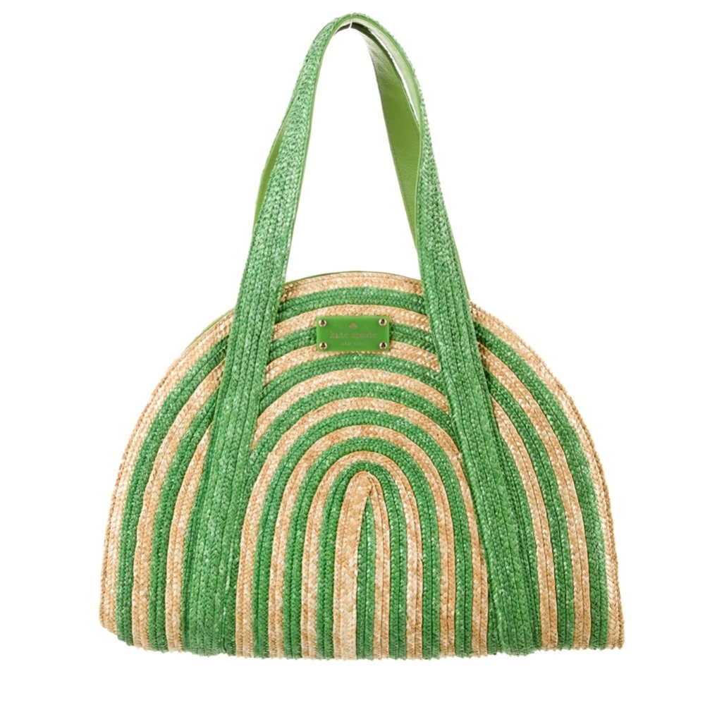 Kate Spade New York Medium Half Circle Green Lawn Party Tote 💚